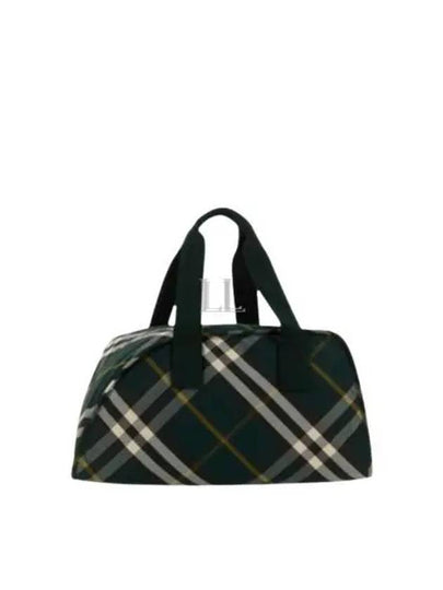 Shield Check Pattern Medium Duffel Bag Green - BURBERRY - BALAAN 2