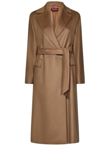 Brado Virgin Wool Single Coat Brown - MAX MARA - BALAAN 1