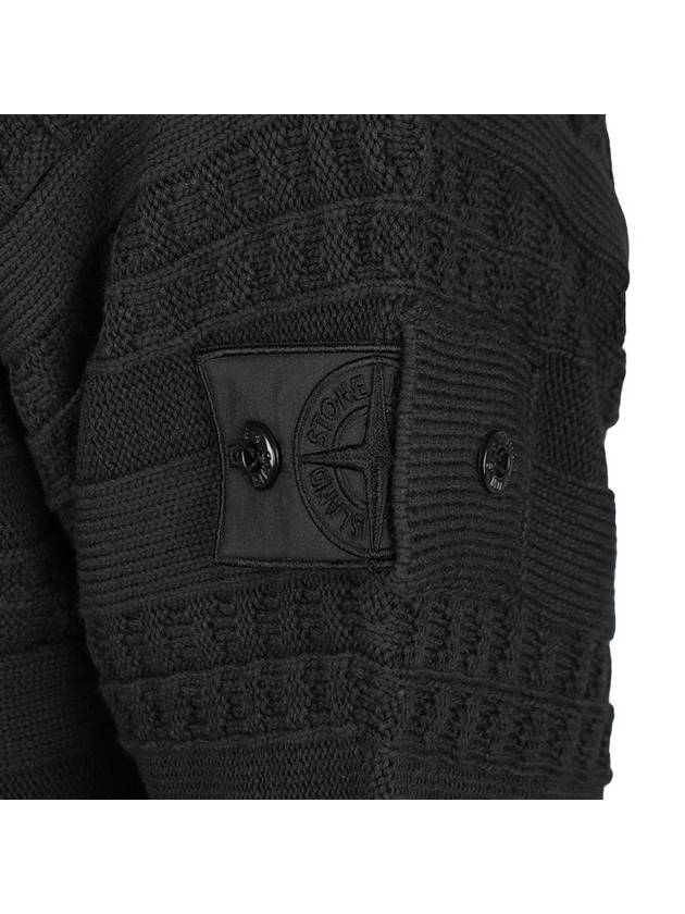 Shadow Knit Half Zipper Hoodie Navy - STONE ISLAND - BALAAN 6