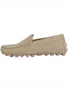 Gommino Bubble Suede Driving Shoes Beige - TOD'S - BALAAN 4