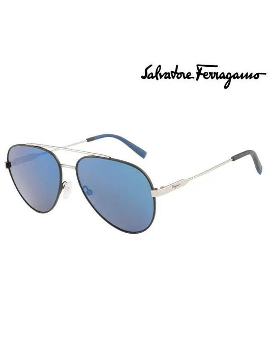 Ferragamo Sunglasses SF204S 001 Boeing Metal Men Women - SALVATORE FERRAGAMO - BALAAN 2