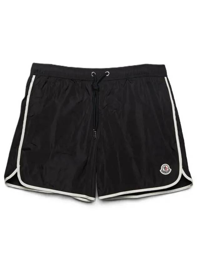 Logo Patch Swim Shorts Black - MONCLER - BALAAN 2