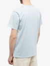 Double Monochrome Fox Head Patch Classic Short Sleeve T-Shirt Sky - MAISON KITSUNE - BALAAN 6