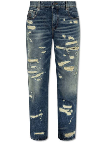 Marc Jacobs Jeans With Distressing, Women's, Navy Blue - MARC JACOBS - BALAAN 1