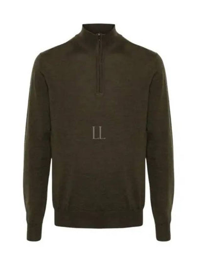 Men's Kiyan Quarter Zipper Knit Top Forest Green - J.LINDEBERG - BALAAN 2