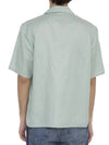 Oblique Short Sleeve Shirt Green - DIOR - BALAAN 4