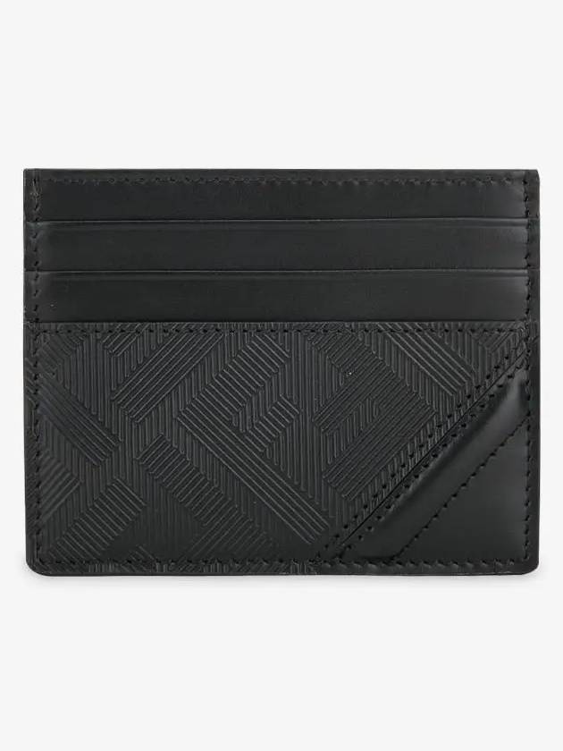 Shadow Diagonal Card Wallet Black - FENDI - BALAAN 3