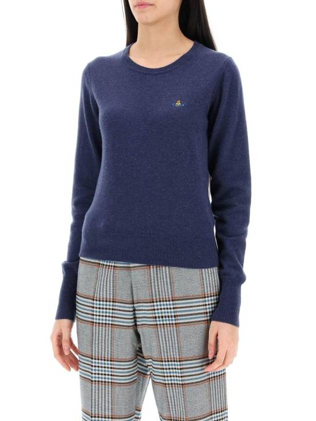 Bea Jumper Knit Top Navy - VIVIENNE WESTWOOD - BALAAN 5