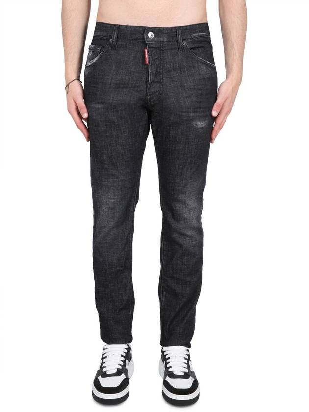 Cool Guy Logo Patch Jeans Black - DSQUARED2 - BALAAN 2