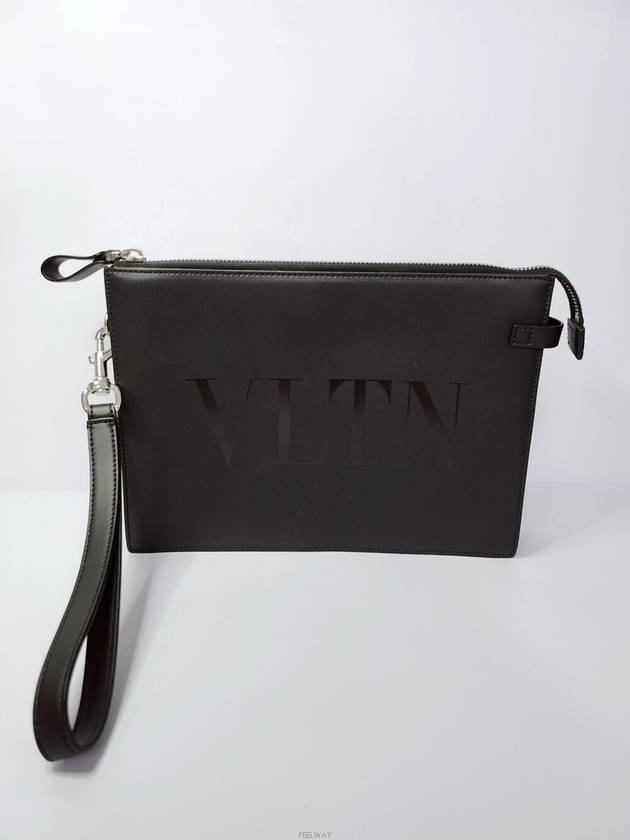 Used luxury goods DHLUX VLTN logo strap common clutch bag - VALENTINO - BALAAN 3