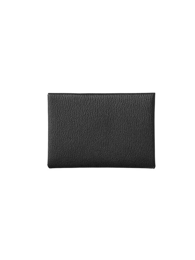 Calvi Duo Card Wallet Noir - HERMES - BALAAN 1