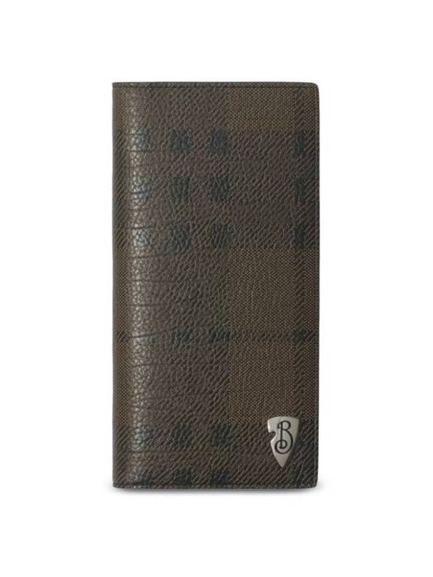 B Shield Bifold Long Wallet Slate - BURBERRY - BALAAN 1