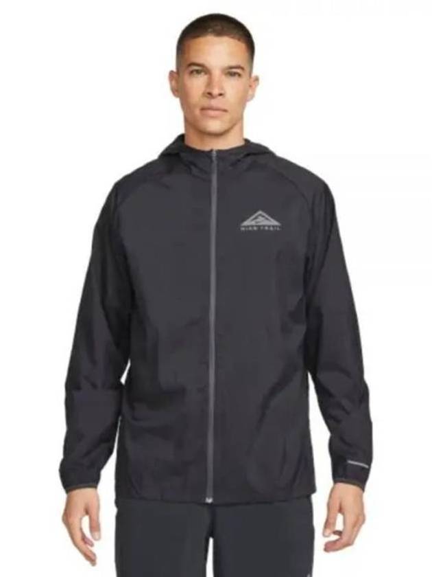 Trail Aireez Lightweight Running Track Jacket Black - NIKE - BALAAN 2