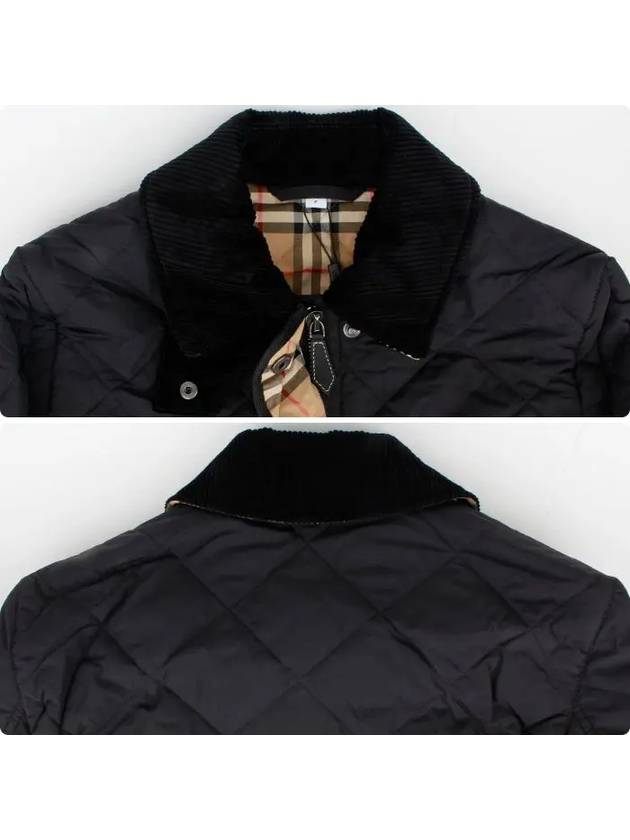 Diamond Quilted Thermoregulated Barn Jacket Black - BURBERRY - BALAAN 5