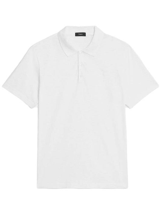 Bronn Cotton Short Sleeve Polo Shirt White - THEORY - BALAAN 1