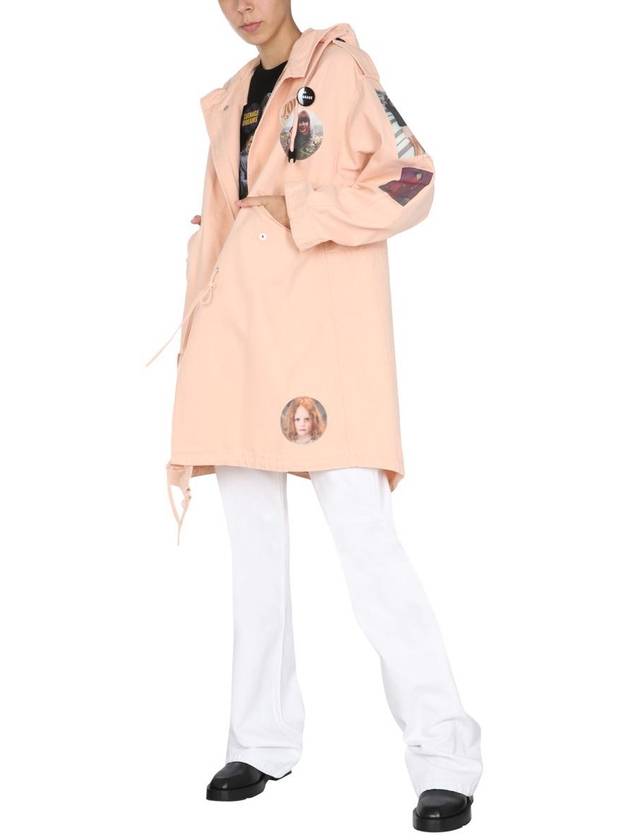 Raf Simons Parka With Logo Patch - RAF SIMONS - BALAAN 2