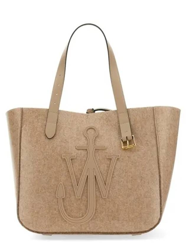 Belt Anchor Embroidered Tote Bag Brown - JW ANDERSON - BALAAN 2