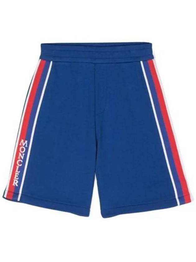 Kids Logo Shorts Blue 8H00015809AG 745 - MONCLER - BALAAN 1