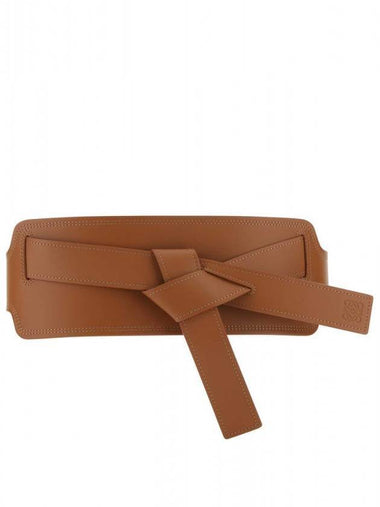 Calfskin Gate Belt Tan - LOEWE - BALAAN 1