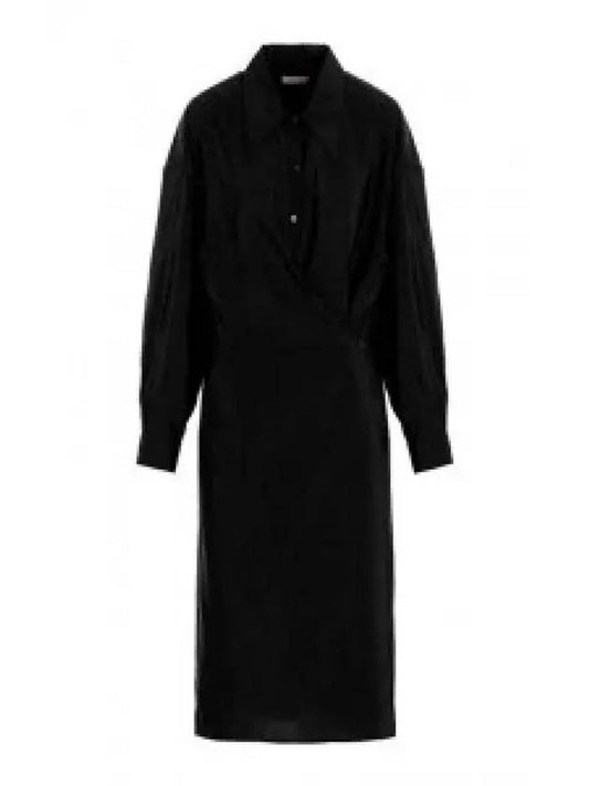 Women's Twist Midi Dress Black - LEMAIRE - BALAAN 2