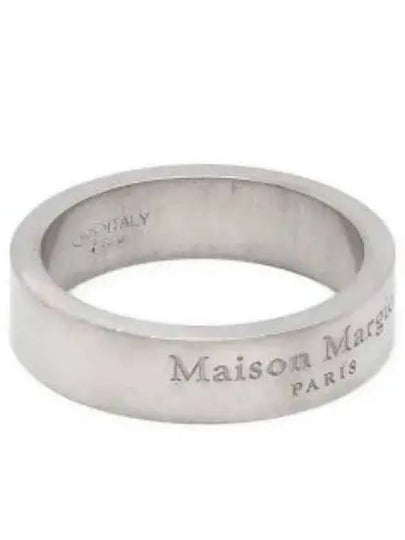 Logo Medium Ring Matte Silver - MAISON MARGIELA - BALAAN 2