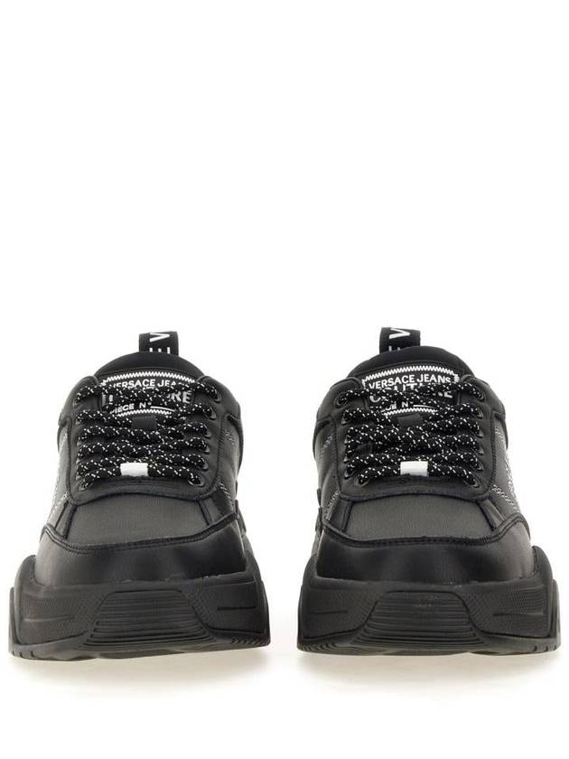 Versace Jeans Couture Sneaker With Logo - VERSACE - BALAAN 4