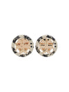 Miller Painted Stud Earrings Ivory - TORY BURCH - BALAAN 10