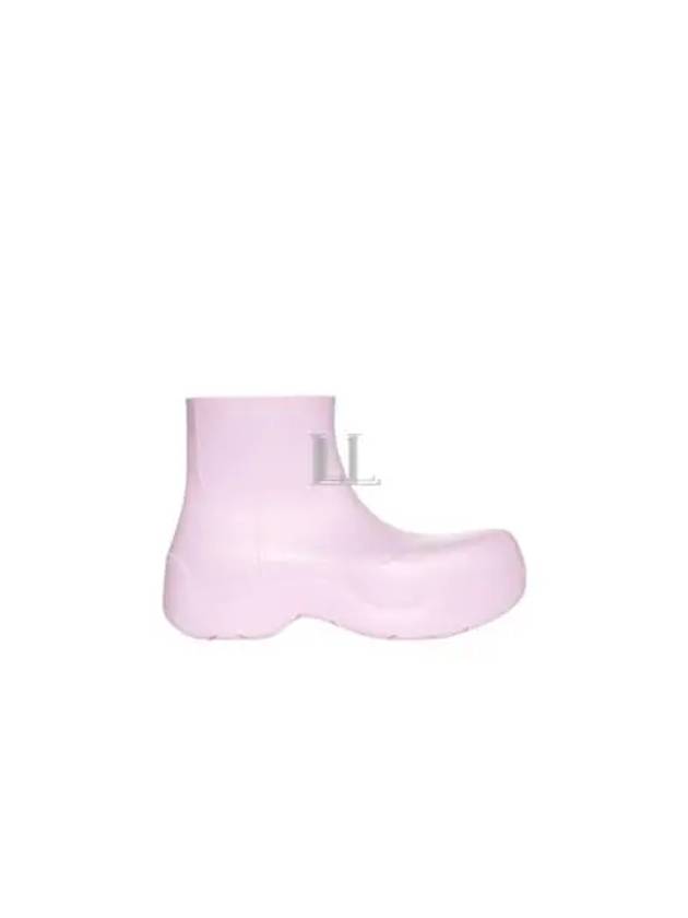 Puddle Rubber Ankle Rain Boots Pink - BOTTEGA VENETA - BALAAN 2