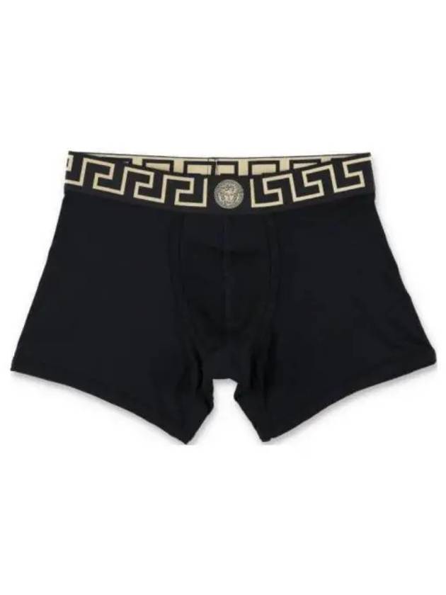 Men's Greca Waist Band Boxer Briefs 2 Pack Black - VERSACE - BALAAN 2