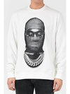 NUW21243 Black and White Mask Sweatshirt 081 - IH NOM UH NIT - BALAAN 2