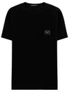 Logo Patch Crew Neck Cotton Short Sleeve T-Shirt Black - DOLCE&GABBANA - BALAAN 2