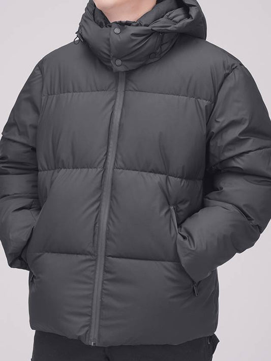 Basic men's hooded padded jacket - DKNY - BALAAN 1