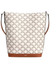 Bucket Triomphe Canvas Calfskin Tan Ecru - CELINE - BALAAN 3