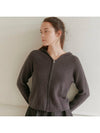 Women's Note Cardigan Grey - TINA BLOSSOM - BALAAN 1