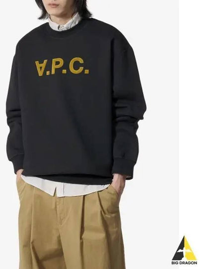 Logo Cotton Sweatshirt Black - A.P.C. - BALAAN 2