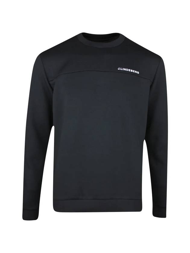 Men's Jeff Crew Neck Sweatshirt Black - J.LINDEBERG - BALAAN 1