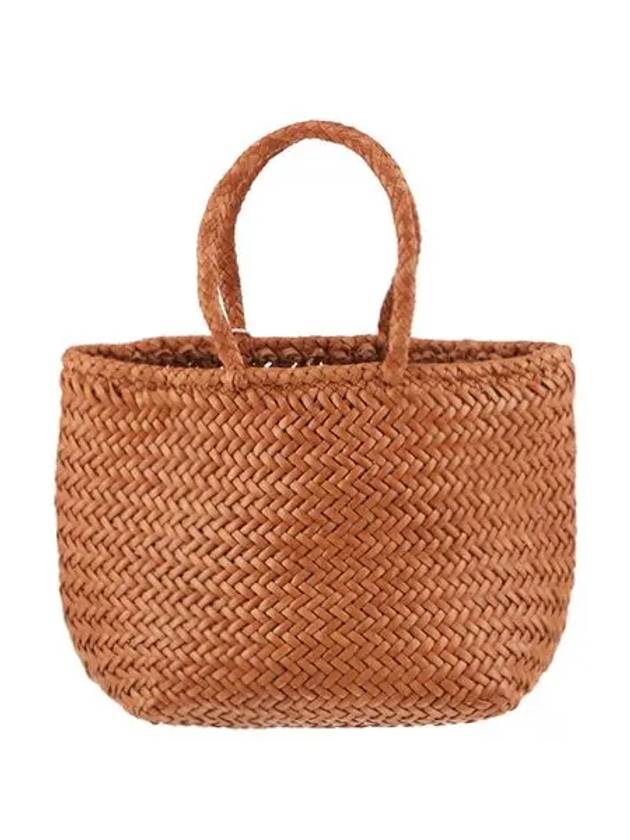 Grace Small Leather Basket Tote Bag Cuoio - DRAGON DIFFUSION - BALAAN 3