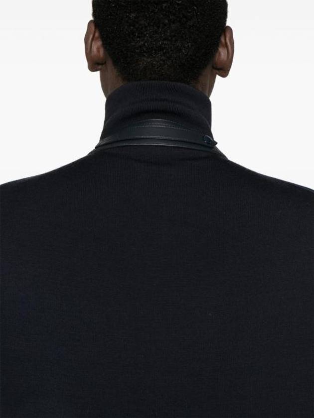 Light Nylon Front Merino Zip-Up Jacket Black - TOM FORD - BALAAN 3