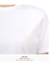 Embroidered Logo Cotton Short Sleeve T-Shirt White - TORY BURCH - BALAAN 9