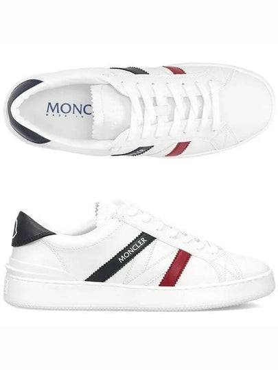 Men's Monaco M Leather Low Top Sneakers White - MONCLER - BALAAN 2