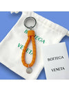 Intrecciato Leather Key Holder Orange - BOTTEGA VENETA - BALAAN 6