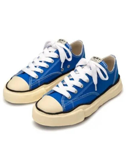 A09FW733 CL BLUE Peterson OG Sole Canvas Low Top Sneakers - MIHARA YASUHIRO - BALAAN 1