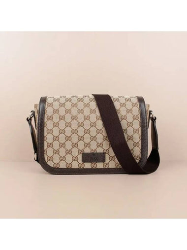 GG canvas flap messenger bag 449172 KY9KN 9886 - GUCCI - BALAAN 1