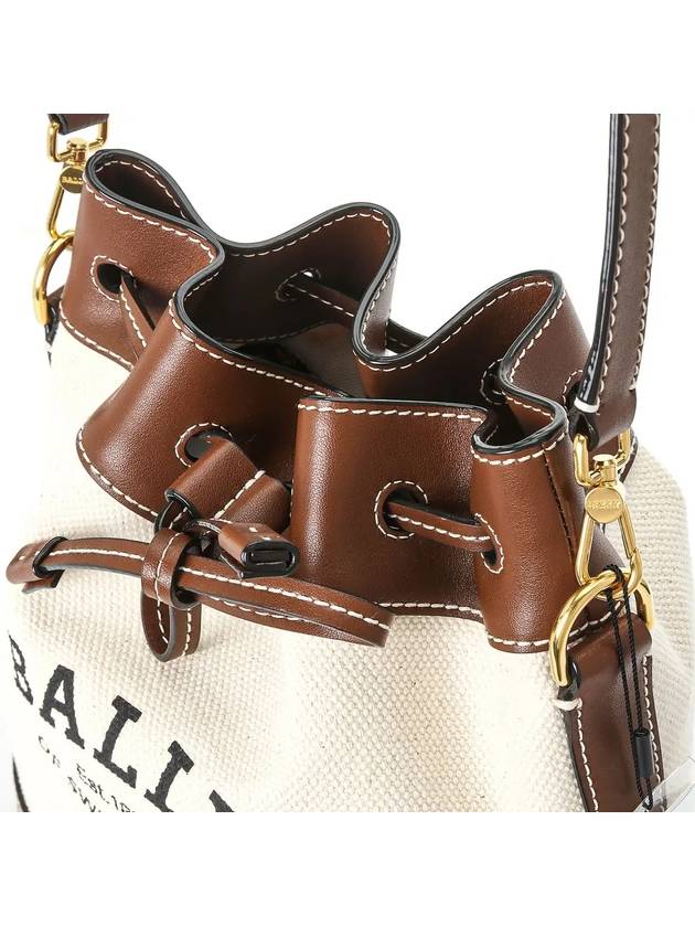 Mini Cleo Bucket Bag Beige - BALLY - BALAAN 6