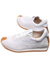 Flow Runner Suede Nylon Sneakers White - LOEWE - BALAAN 7