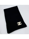 Muffler cashmere black CC logo - CHANEL - BALAAN 4