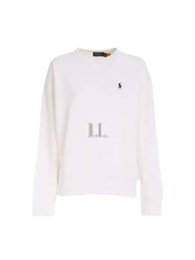 Embroidered Logo Pony Sweatshirt White - POLO RALPH LAUREN - BALAAN 2