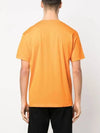 Logo Patch Cotton Short Sleeve T-Shirt Orange - STONE ISLAND - BALAAN 5