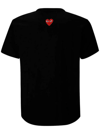 COMME DES GARÇONS PLAY T-SHIRT RED EMBLEM KNIT - COMME DES GARCONS PLAY - BALAAN 2