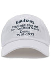 BAUHAUS WASHED BALL CAP WHITE - POLYGRAM - BALAAN 6